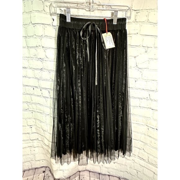 FRESH SAMPLE LADIES VELVET BREEZE SKIRT - LAYERED VELBET AND TOULE (S) NEW WITH - Picture 1 of 5